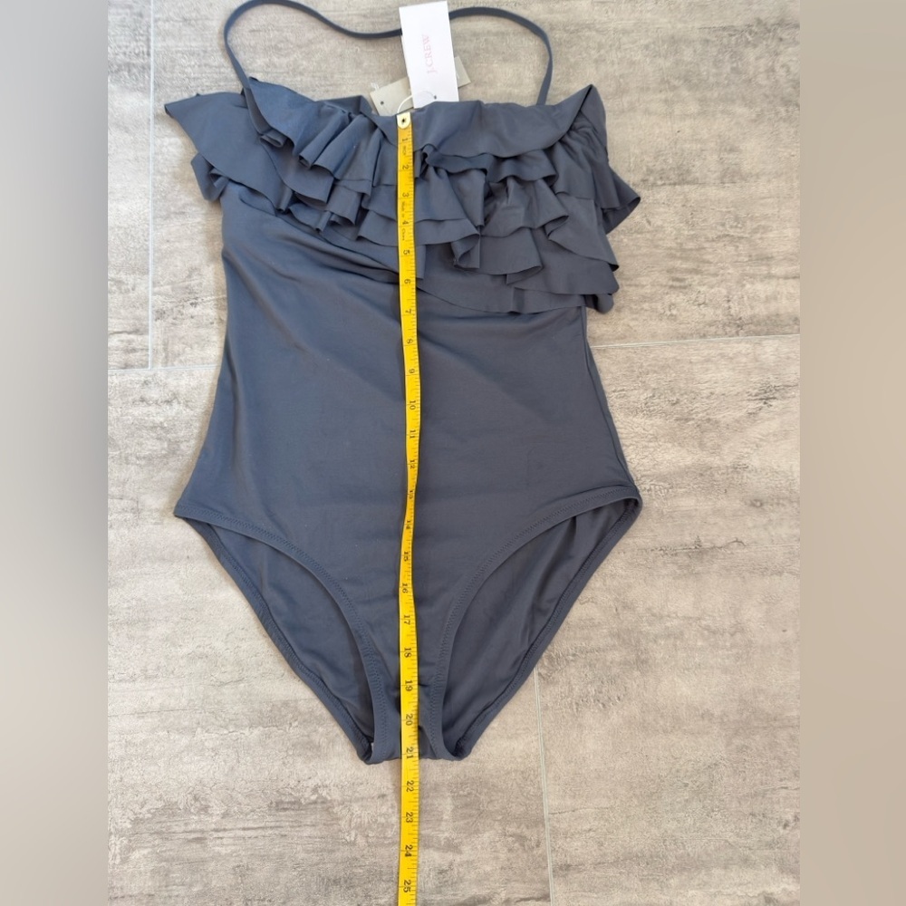 J.Grew Jersey Lomellina Grey One-Piece Swimsuit Size 8 NWT - Picture 12 of 15